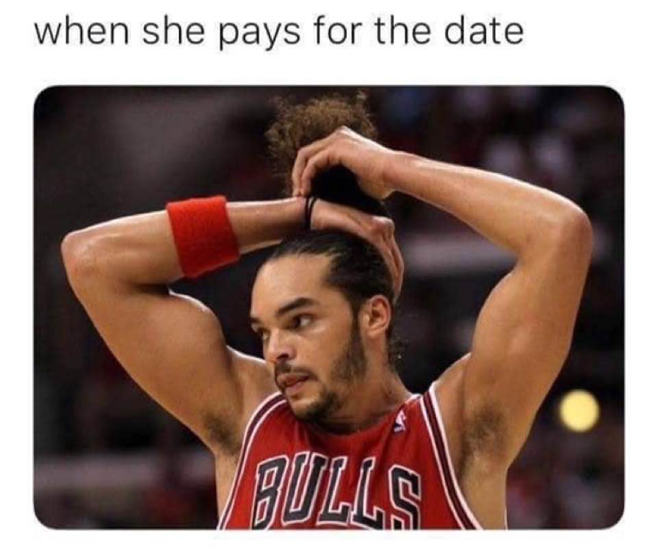 she pays for the date - when she pays for the date