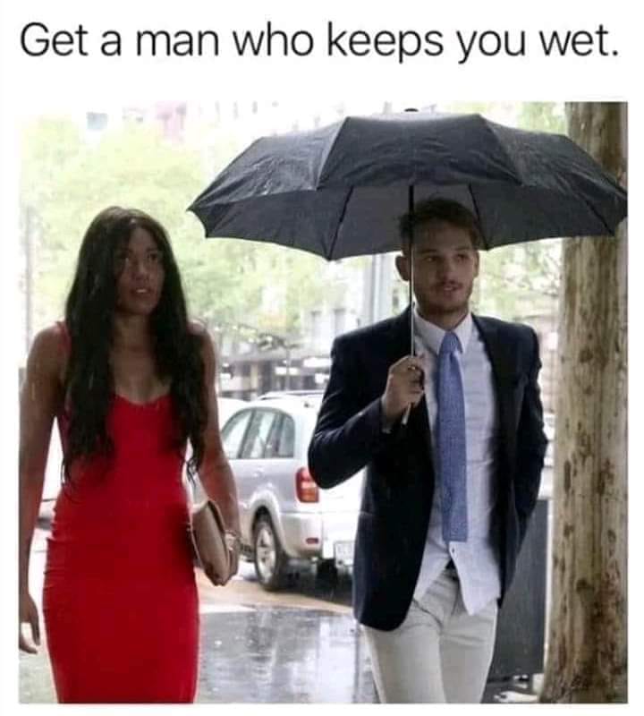 james aish umbrella - Get a man who keeps you wet.