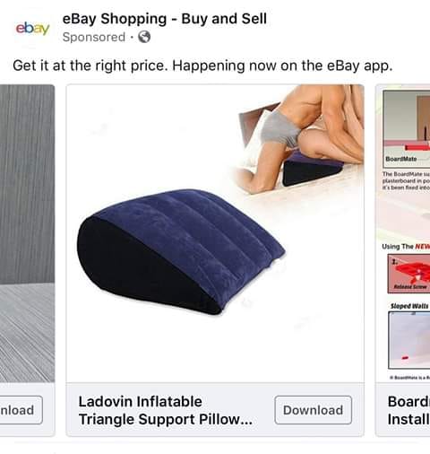 sex pillow - ebay Sponsor eBay Shopping Buy and Sell Sponsored. Get it at the right price. Happening now on the eBay app. Board Mato ado Using The Ny Stopedia nload Ladovin Inflatable Triangle Support Pillow... Download Board Install
