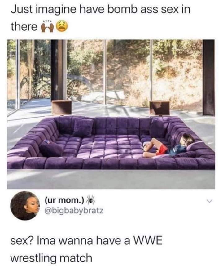 sunken lounge - Just imagine have bomb ass sex in there we ur mom. sex? Ima wanna have a Wwe wrestling match