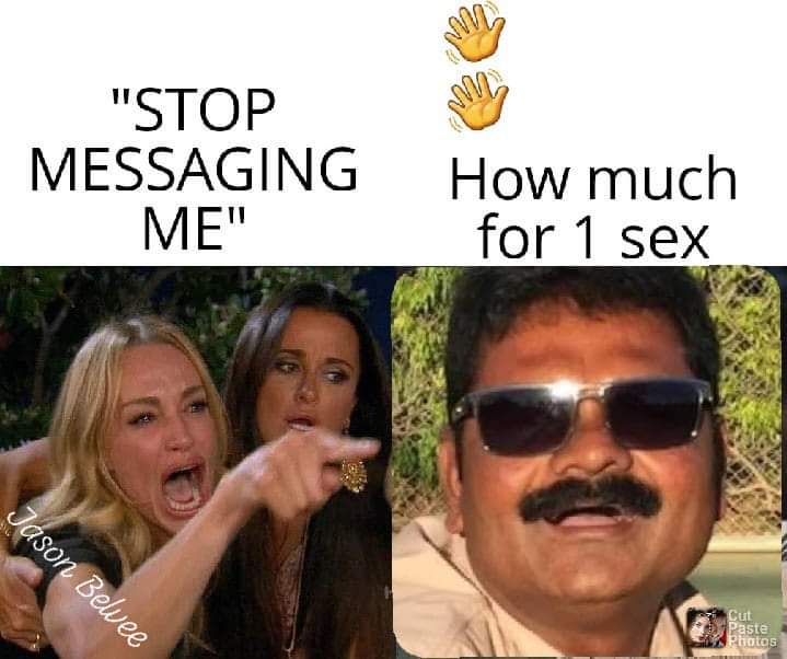 "Stop Messaging Me" How much for 1 sex Jason Belvee Cut By Paste Photos