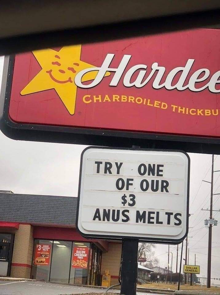anus melt - Hardee Charbroiled Iled Thickbu Try One Of Our $3 Anus Melts Racon Cheodar Dollar General