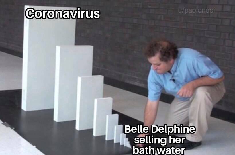area 51 raid ww3 meme - Coronavirus upaolonoci Belle Delphine selling her bath water