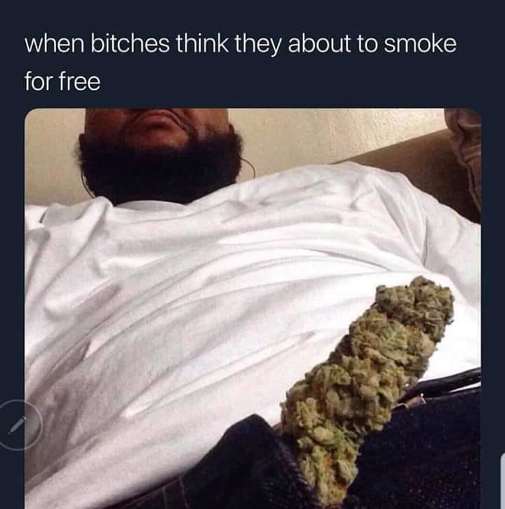 bitches think they about to smoke - when bitches think they about to smoke for free