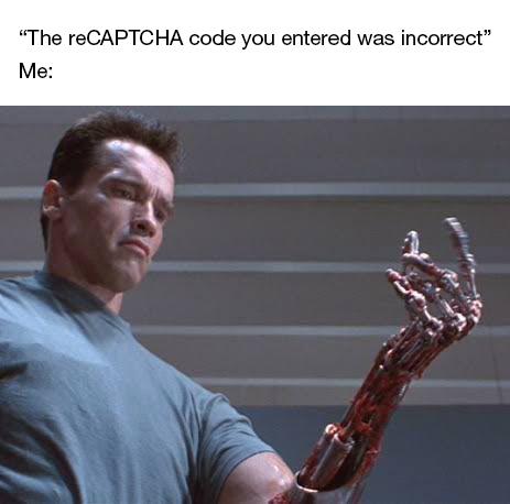 memes coronavirus - The reCAPTCHA code you entered was incorrect" Me