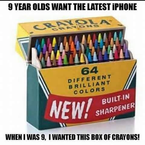 old crayola crayons - 9 Year Olds Want The Latest Iphone 64 Different Brilliant Colors New! BuiltIn Sharpener When I Was 9, I Wanted This Box Of Crayons!