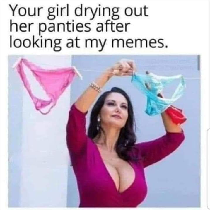 fashion accessory - Your girl drying out her panties after looking at my memes.