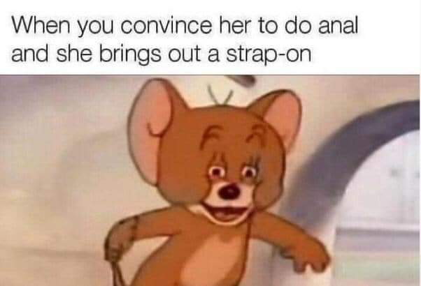 aesthetic jerry tom and jerry - When you convince her to do anal and she brings out a strapon
