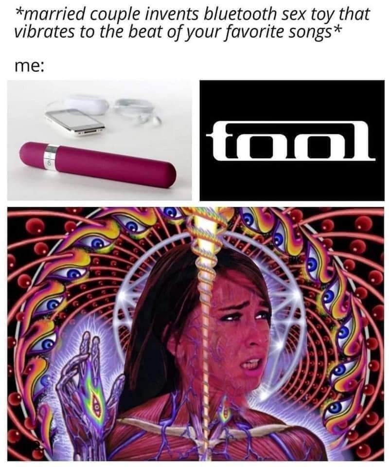 nsfw memes - tool band memes - married couple invents bluetooth sex toy that vibrates to the beat of your favorite songs me fol Eller