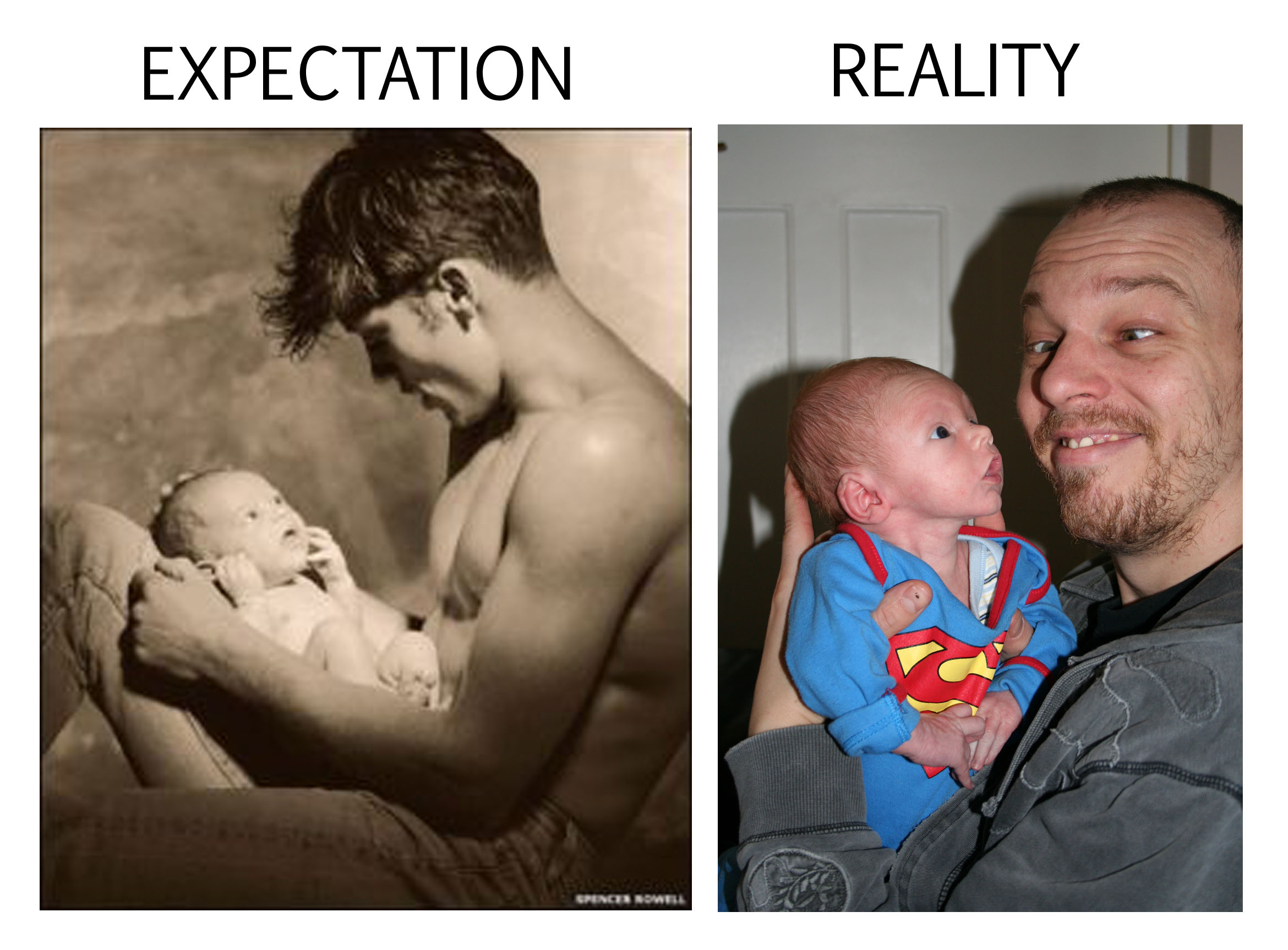It's too much to ask for an 'arty' photo of your spouse and new baby