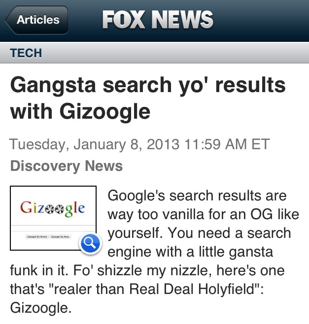 While reading through my Fox News app, I came across this humdinger. I thought this was HILARIOUS. Read.