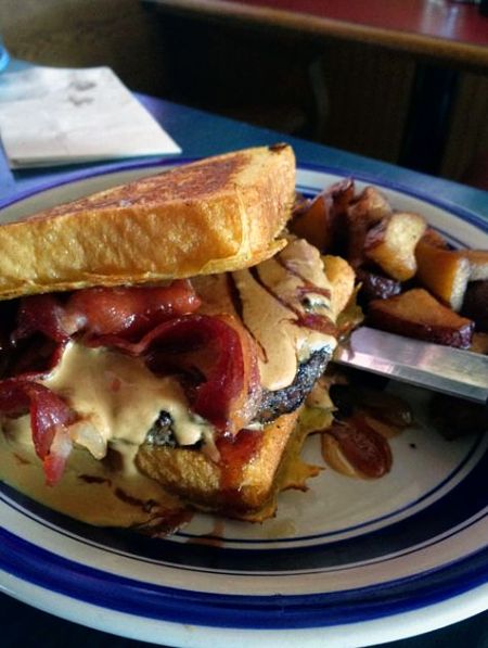 french toast burger