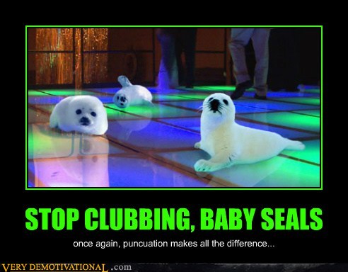 clubbing baby seals