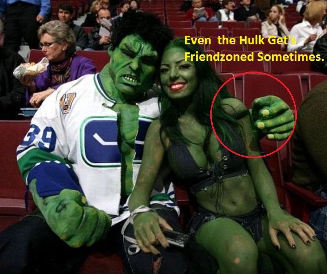 Apparently the Hulk is a incredibly good friend.