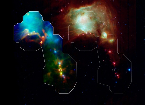 Astronomers have found some of the youngest stars ever seen thanks to the Herschel space observatory. Dense envelopes of gas and dust surround the fledging stars known as protostars, making their detection difficult until now.