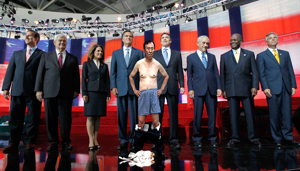 Meanwhile at the republican debate.......