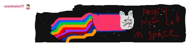 graphic design - wardnate77 2 . Ang Nyan Cat . in space