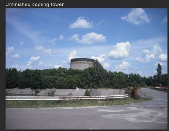 Chernobyl pic of landmark - Unfinished cooling tower