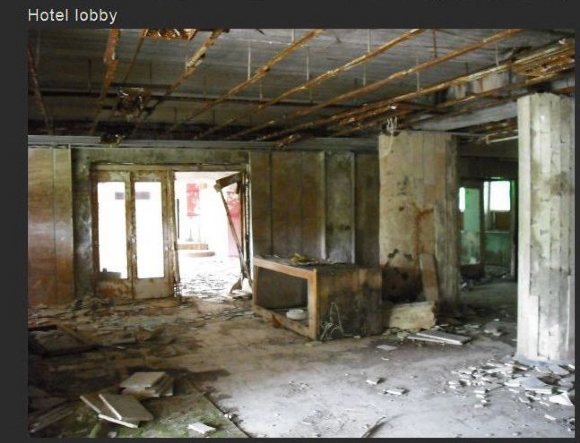 Chernobyl pic of ruins - Hotel lobby