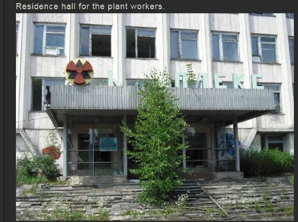 Chernobyl pic of house - Residence hall for the plant workers,