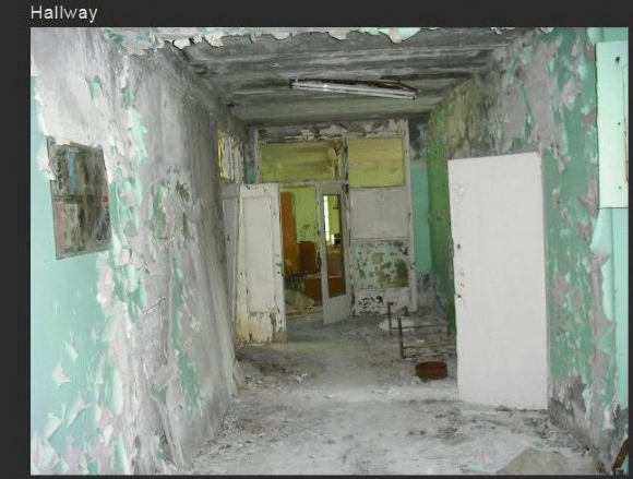 Chernobyl pic of ruins - Hallway