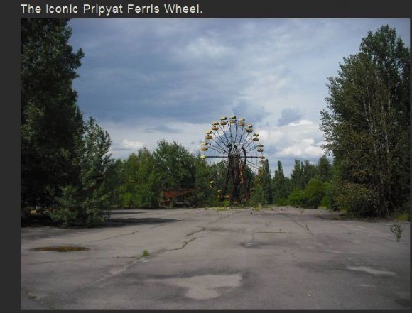Chernobyl pic of sky - The iconic Pripyat Ferris Wheel.