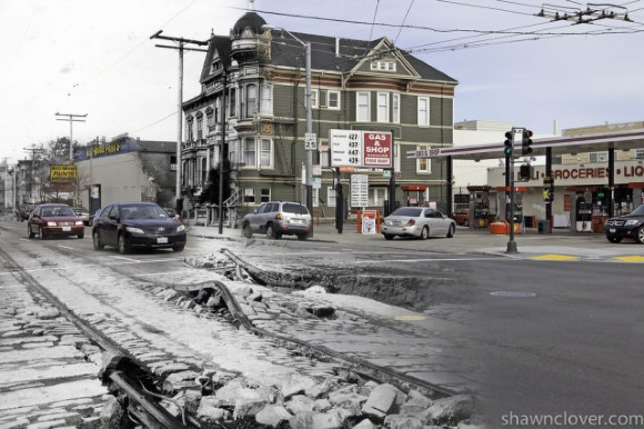 San Francisco Earthquake Photos Blended Into Present Day
