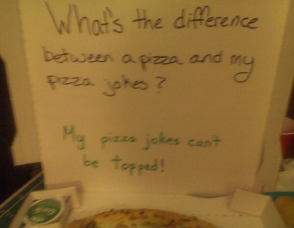 pun about Pun - What's the difference Deweer aaza and my pizza tokes o Me pizza jokes cant be tossed!