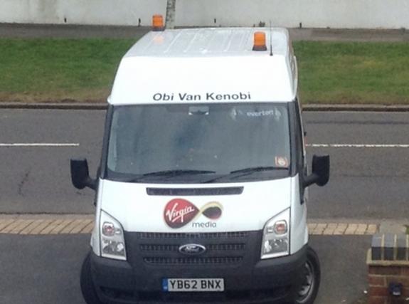 pun about commercial vehicle - Obi Van Kenobi Margia media YB62 Bnx