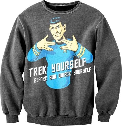 pun about joker sweater - Trek Yourself Before You Wreck Yourself