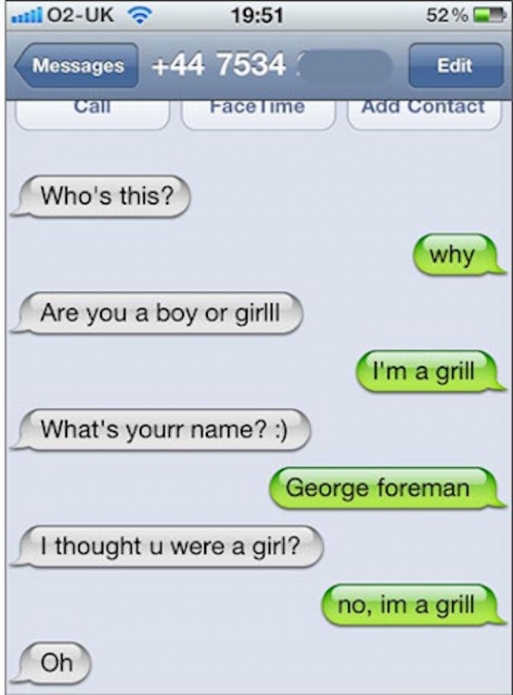 Embarrassing Wrong Number Texts