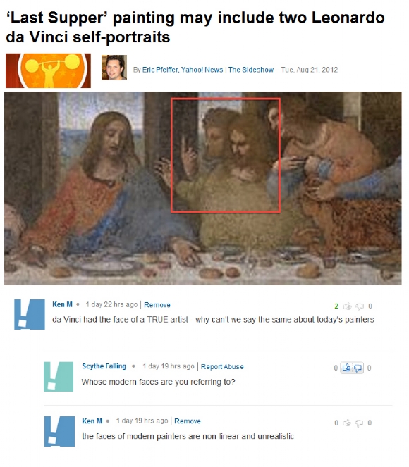 santa maria delle grazie - 'Last Supper' painting may include two Leonardo da Vinci selfportraits By Eric Pfeiffer, Yahoo! News | The Sideshow Tue Ken M. 1 day 22 hrs ago Remove 2 Do da Vinci had the face of a True artist why can't we say the same about t