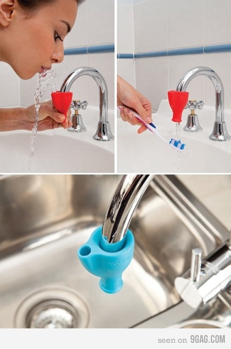 faucet drinking fountain - seen on 9GAG.Com