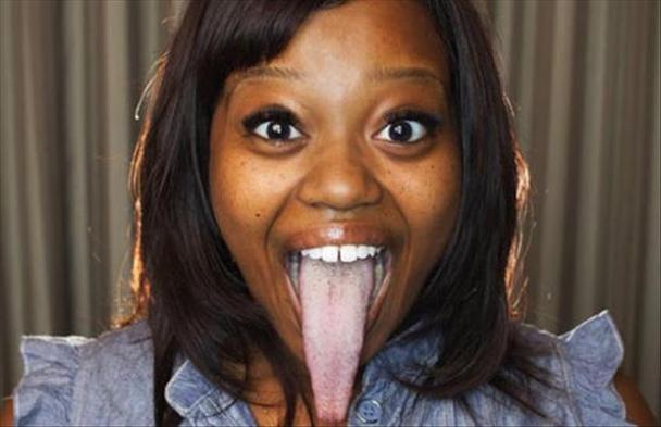 Ladies with freakish tongues