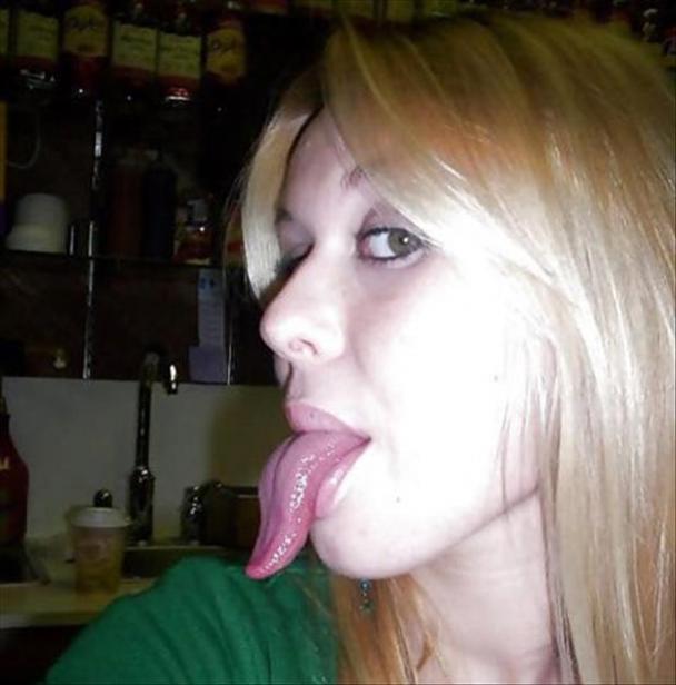 Ladies with freakish tongues