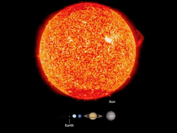 sun compared to other planets - Sun Earth