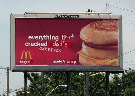 VANDALISED BILLBOARD