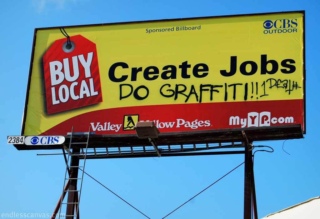 VANDALISED BILLBOARD