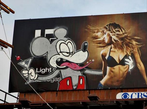 VANDALISED BILLBOARD