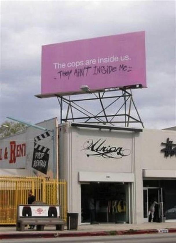 VANDALISED BILLBOARD