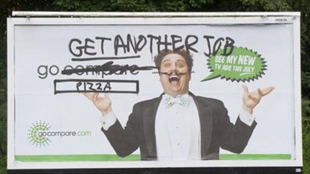 VANDALISED BILLBOARD