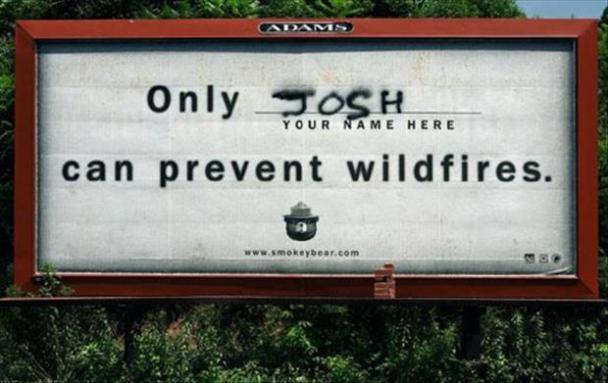 VANDALISED BILLBOARD