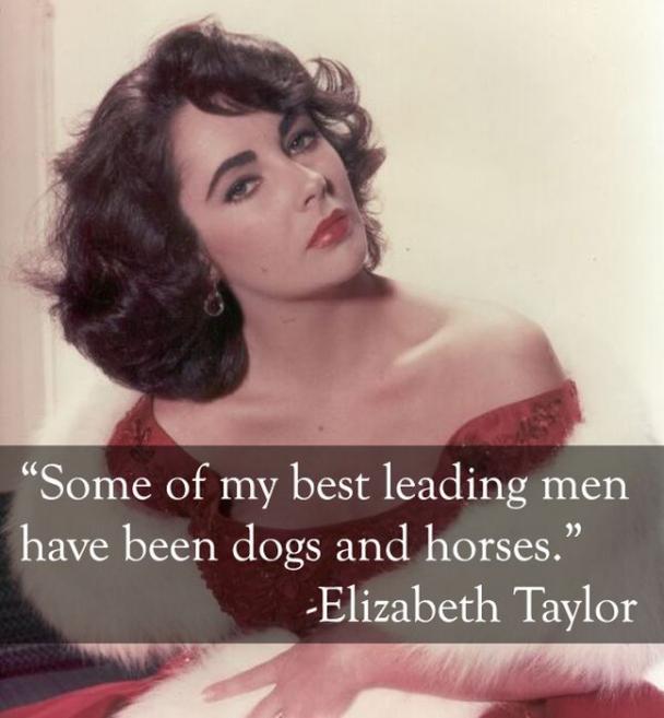 elizabeth taylor red dress - Some of my best leading men have been dogs and horses. Elizabeth Taylor