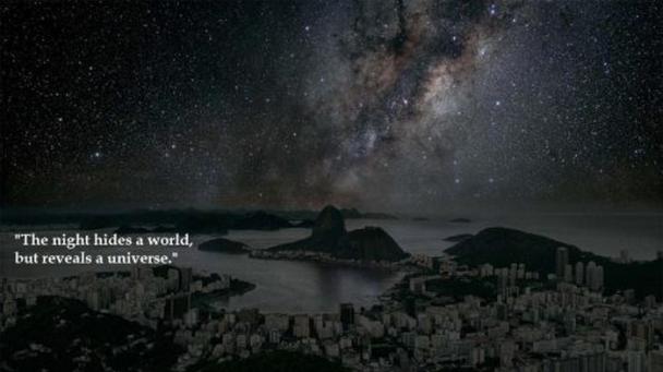 botafogo beach - "The night hides a world, but reveals a universe."