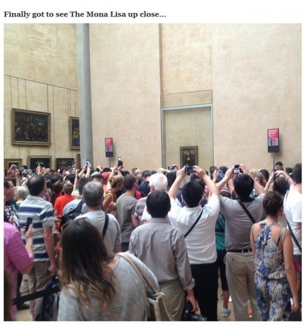 the louvre - Finally got to see The Mona Lisa up close...