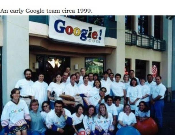 google first team - An early Google team circa 1999. Google!