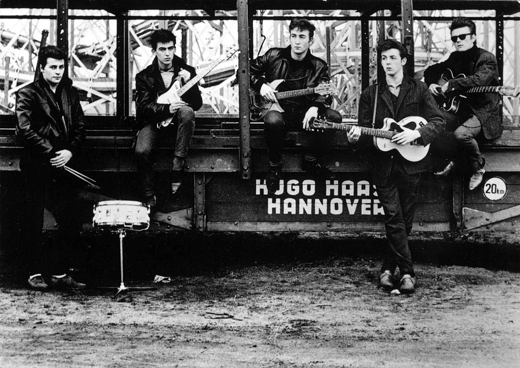 The Beatles before they were popular.
