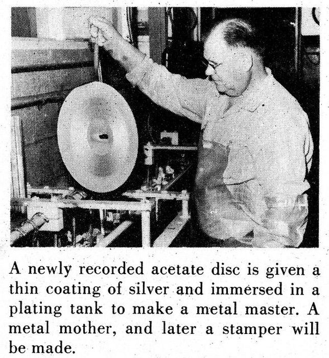 Making of a vinyl record