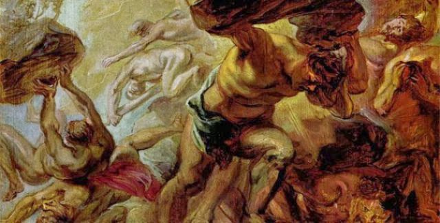 Titans The earliest Greek gods, they were eventually overthrown by Zeus and the Olympians in a huge battle known as the titanomachy.
