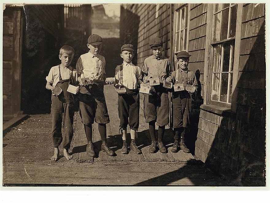 Some of the cartoners, not the youngest, at Seacoast Canning Co., Factory 2. Location: Eastport, Maine.